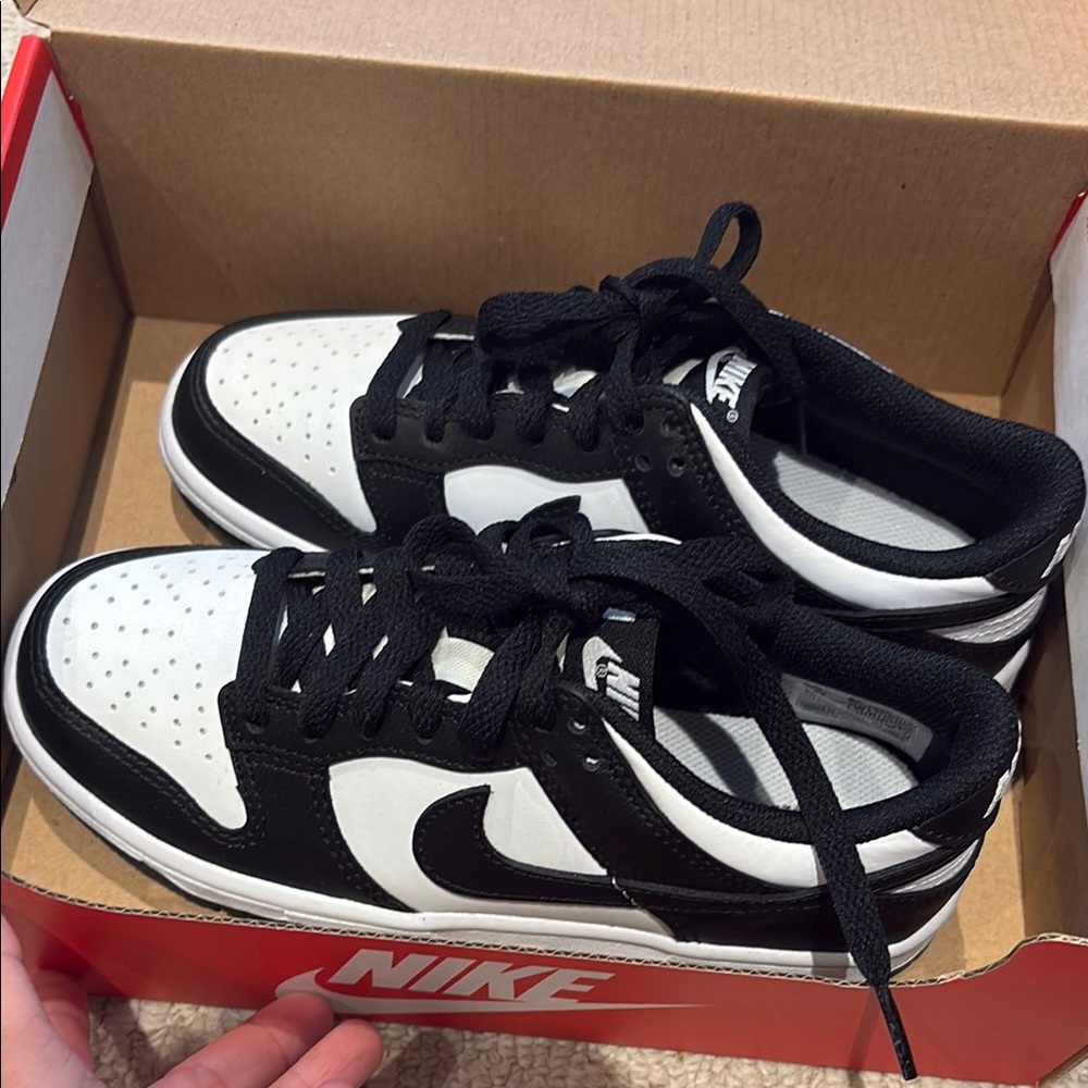Nike black and white dunks